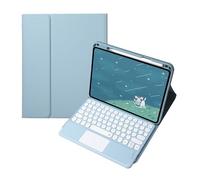 JiuRui Tablettes Accessoires, Étui de Protection Amovible en Cuir avec Clavier Tactile et Rabat for Huawei MatePad 11.5S 2024(Sky Blue+Touch Keyboard)