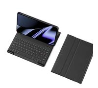 JiuRui Tablettes Accessoires, Étui de Protection en Cuir à Rabat avec Clavier rétroéclairé Amovible Compatible avec la Tablette Huawei MatePad 11.5S/2024(Black+Keyboard)