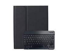 JiuRui Tablettes Accessoires, Étui en Cuir Fin et léger avec Clavier et Souris détachables Noirs, Compatible avec iPad Mini 6/7 8,3 Pouces 2023(Black+Russian Keyboard)