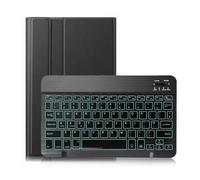 JiuRui Tablettes Accessoires, Étui Ultra Fin en Cuir PU avec Clavier détachable rétroéclairé Compatible avec Lenovo Tab M10 FHD Plus 10,3 Pouces TB-X606F/X606X(Noir)