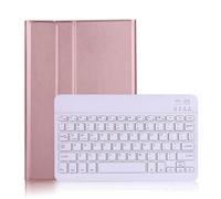 JiuRui Tablettes Accessoires, for Galaxy Tab A7 Lite 8.7 SM-T220 / SM-T225, Bluetooth Backlit Housse de Protection en Cuir for boîtes de Protection magnétique for Galaxy Tab A7 Lite 8.7(Rose Golden)