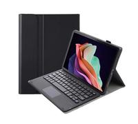 JiuRui Tablettes Accessoires, Housse de Protection for Tablette avec Clavier, étui en Cuir PU et TPU Compatible avec Lenovo Tab M11 11 Pouces TB330FU/TB330XU 2024(Black+Touch Keyboard)
