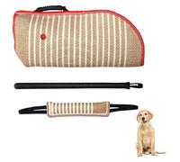 JIURUOZ Boudin À Mordre en Jute pour Chien, Équipement de Dressage Professionnel for l'entraînement, la Morsure, l'interaction, la récupération, Le Chiot
