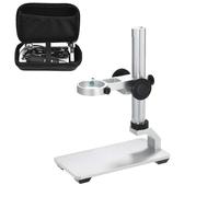 Jiusion Support de Bureau Professionnel réglable Universel en Alliage d'aluminium avec étui de Transport Portable pour Appareil Photo à loupe d'endoscope de Microscope numérique USB (sans Microscope)