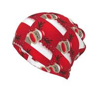 JIUTY Bonnet de Noël multifonctionnel avec masque facial d'hiver cache-cou pour activités de plein air Noir