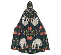 JIUTY Cape à capuche économique pour adulte, 145 cm de long, parfaite pour les fêtes d'Halloween, les danses