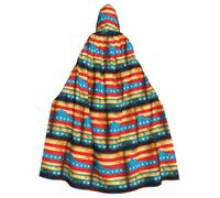 JIUTY Cape à capuche en polyester avec drapeau hawaïen natif pour adulte, pour fête, cosplay, bal masqué