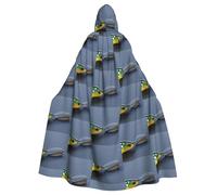 JIUTY Divers types d'appâts de pêche Cape à capuche en polyester pour adulte pour fête, cosplay, bal masqué