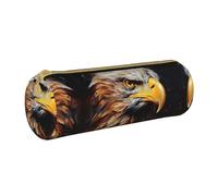 JIUTY Eagle Trousse à crayons avec fermeture éclair, porte-stylos pour étudiants, bureau, travail, école, blanc, Taille unique, Organiseur de sac