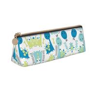 JIUTY Jolie trousse à crayons à fermeture éclair pour enfants, motif dinosaure, pour crayons, stylos, marqueurs, maquillage, pièces de monnaie, blanc, Taille unique, Organiseur de sac