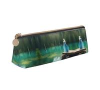 JIUTY Lake Fairy Trousse à crayons pour enfants avec fermeture éclair pour crayons, stylos, marqueurs, maquillage, pièces de monnaie, blanc, Taille unique, Organiseur de sac