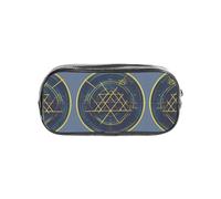 JIUTY Math Geometry Calculus Trousse transparente élégante avec fermeture éclair lisse, sac de papeterie multifonction pour l'école et le bureau