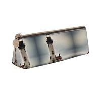 JIUTY Old Lighthouse-Standard-Scale-2_00x Trousse à crayons d'écolier pour enfants Petite pochette à fermeture éclair pour crayons, stylos, marqueurs, maquillage, pièces de monnaie, blanc, Taille