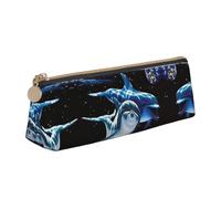 JIUTY Petite trousse à crayons avec fermeture éclair pour crayons, stylos, marqueurs, maquillage, pièces de monnaie, blanc, Taille unique, Organiseur de sac