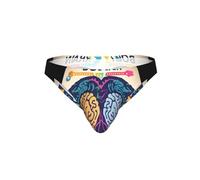 JIUTY Slip de bikini imprimé Left and Right Brain Advantage, Noir , M
