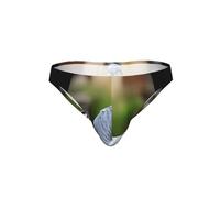 JIUTY Slip de bikini imprimé pigeon gris, Noir , XL