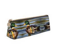 JIUTY Trousse à crayons de canard colvert, petit étui à crayons avec fermeture éclair pour crayons, stylos, marqueurs, maquillage, pièces de monnaie, Blanc, Jeden rozmiar, Organisateur de sac
