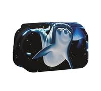 JIUTY Trousse à crayons de grande capacité avec double couche pour l'école, le bureau, l'université, Noir , Taille unique, Organiseur de sac