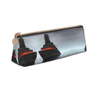 JIUTY Trousse à crayons géante avec fermeture éclair pour enfants, motif navire nu ire, petite pochette pour crayons, stylos, marqueurs, maquillage, pièces de monnaie, blanc, Taille unique