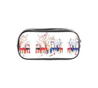 JIUTY Trousse transparente et élégante avec fermeture éclair lisse et clavier de piano coloré pour l'école et le bureau
