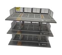 Jiuvaso 1/64 Diecast Model Garage Diorama Display Parking Affichage Base, Japonais 3 Couches