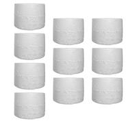 Jiuvaso 10 Cercles en Mousse pour Loisirs Créatifs, Tubes en Mousse Lisse, Légers, pour Décorations de Table Faites Maison pour Les Fêtes, Sculptures, 7x4.6 Cm