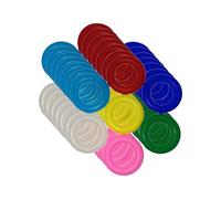 Jiuvaso 100 Pièces Anneaux de Patte Oiseau Bagues de Jambe Bagues Identification Marqueurs en Caoutchouc Colorés Convient à La Différenciation de Pigeons, 9mm