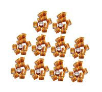 Jiuvaso 100 Pièces Bagues Pigeon Numérotées Anneaux Identification Aluminium et PP Réutilisables pour Marquage des Poussins Gestion des Élevages d'oiseaux Dis, Orange