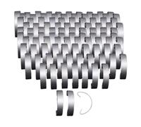 Jiuvaso 100 Pièces Crochets Porte Poulailler Crochets Acier Fixation Porte Oiseaux Crochets Suspension Cage Canard Boucles Multiples Fonctions Convenant à Éle, 50mm