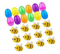 Jiuvaso 12 Pièces Jouets de Pâques En Peluche Animaux Oeufs Mini Souples Réutilisables Cadeau Surprises pour Enfants Classe Panier, Style C