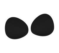 Jiuvaso 2 Pièces Inserts de Soutien-gorge Rembourrés Amovibles Coussinets de Poitrine Mousse Douce Respirante Réutilisable pour Femmes Usage Quotidien, Split Noir