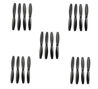Jiuvaso 20 Pièces Hélices Quadcopter Propulseurs Minidrones Parrot Lames RC Kit Plastique Léger Adapté Utilisation Modélisme Remplacement Assemblage Hobby, Noir