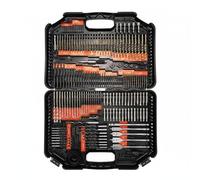 Jiuvaso 246 Pièces Foret Combine Ensemble Mixte Perceuse Embouts Vissage Douilles Système Métrique en Acier à Haute Teneur en Carbone avec Coffret Adapté Menuiserie Travaux de Construction