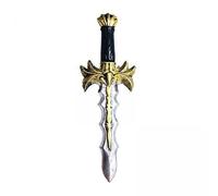 Jiuvaso 2x Faux Couteau Jouet Épée Courte Accessoire Chevalier Pirate PU Flexible Fonction Réaliste Adapté pour Cosplay Animation Médiévale Fête Déguisée