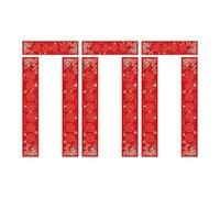 Jiuvaso 3 Paquets de Feuilles de Papier Vierges avec des Distiques (Chun Lian) pour écrire Vos Propres Poèmes, 23 X 138 Cm, Fête du Printemps Chinoise Traditi, Style E