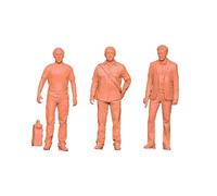 Jiuvaso 3 Pièces Figurines Miniatures Hommes En Costume Modèles Debout avec Accessoires Résine Fait Main pour Scènes Miniatures Convient à La Photographie Déc, 2cm