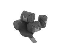 Jiuvaso 4 Pièces Bandes de pour Chevaux Bandages pour Membres Guêtres de Soin et Soutien de Tendon en Polaire Confortable Adaptées pour Le Repos Au Box E, Gris