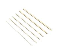 Jiuvaso 6 barres rondes en laiton pour tour, tiges métalliques pleines pour maquettes