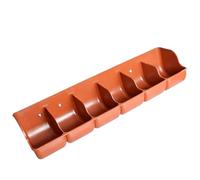 Jiuvaso Abreuvoir, Canal d'alimentation, Réservoir d'eau, Gamelle, Distributeur Automatique de Nourriture pour Alpagas, Animaux de Ferme, Veaux et AUT, Rouge Marron