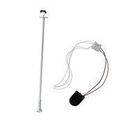 Jiuvaso Accessoires pour décor miniature de place de gare de modélisme ferroviaire 1:87 : lampadaire blanc pour photographie, Blanc