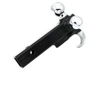 Jiuvaso Attelage Remorque Assemblage Rotatif Trisphère Crochet Barre Crochet d'Attelage en Acier Support Pivotant à Trois Boules Accroche Inférieure Courbe