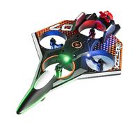 Jiuvaso Avion télécommandé pour enfants, avion de chasse jouet, planeur télécommandé pour parc, débutant, fête, Rouge