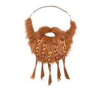 Jiuvaso Barbe Fausse pour Déguisement de Spectacle et Événements, cinq tresses