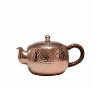 Jiuvaso Beverage Vessel Pot à Infusion Cuivre Teinté Conception Artisanat Poignée Torsadée Performante sans Revêtement Destiné Maison Cadeau500ml