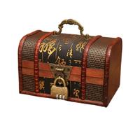 Jiuvaso Boîte à Bijoux, Coffret à Bijoux, Coffret Cadeau Souvenir, élégante Boîte à Bibelots Verrouillable pour Colliers, Bagues, Boucles d'oreilles, BREL, Style B