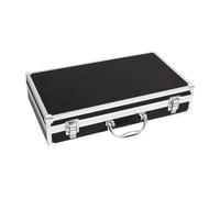 Jiuvaso Boîte de Transport Valise de Rangement pour Micro Boîte à Instruments Outillage En Aluminium Doublée Mousse Adaptée Au Transport Sécurisé S, 36x20x7.5cm