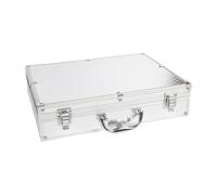 Jiuvaso Boîte de Transport Valise de Rangement pour Micro Boîte à Instruments Outillage En Aluminium Doublée Mousse Adaptée Au Transport Sécurisé S, 43x30x9.5cm
