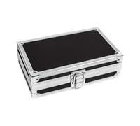 Jiuvaso Boîte de Transport Valise de Rangement pour Micro Boîte à Instruments Outillage En Aluminium Doublée Mousse Adaptée Au Transport Sécurisé S, 18x11x5cm