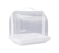 Jiuvaso Boîte D'élevage à Soie, Mangeoire pour Reptiles, Transparente, Facile à Approvisionner, Petite Taille