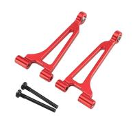 Jiuvaso Bras oscillant supérieur arrière de voiture RC en aluminium, kit de mise à niveau facile à installer, pièces de rechange en métal robustes pour 1/14, Rouge
